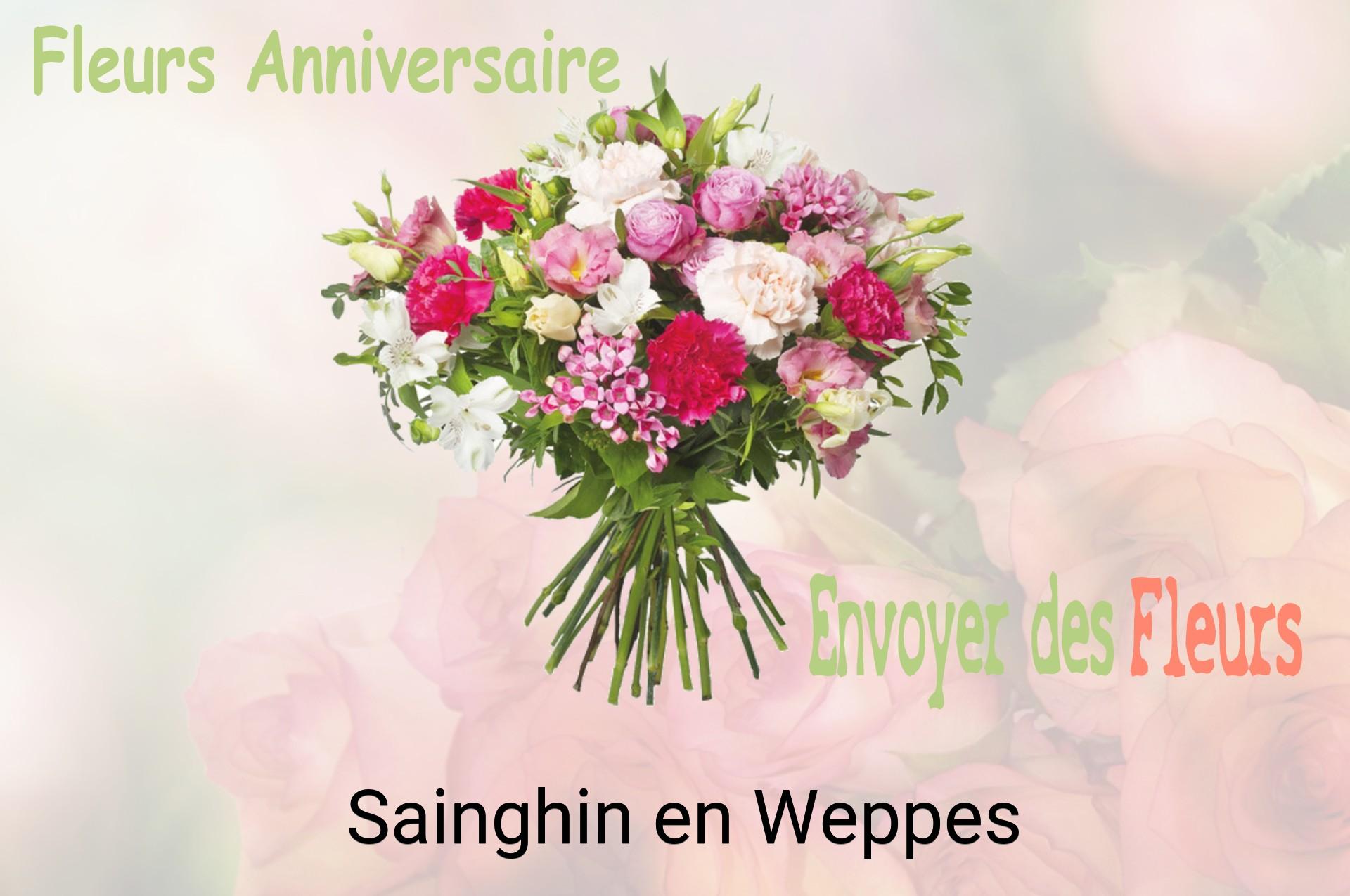 Bouquet de fleurs d’anniversaire livré à Sainghin-en-Weppes