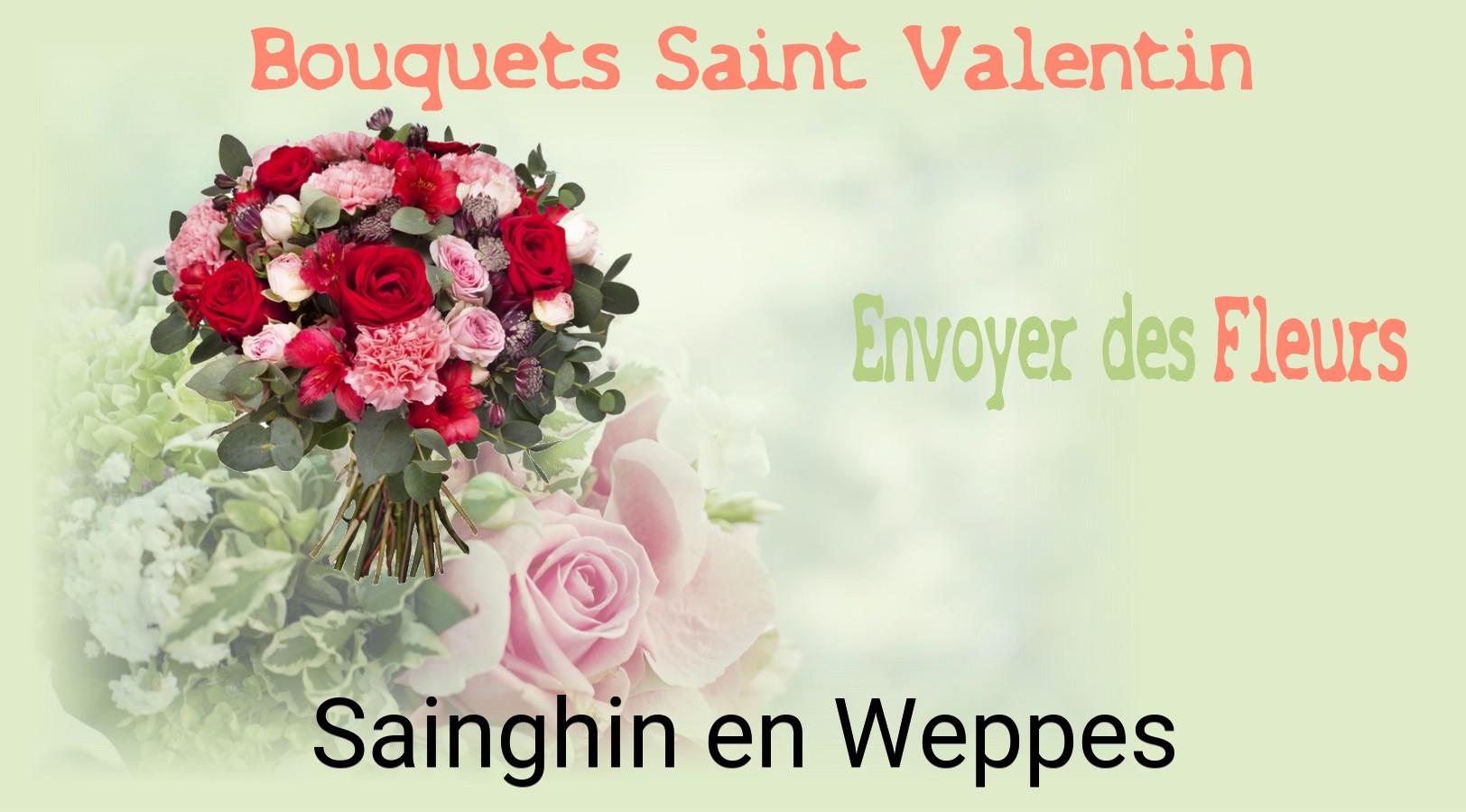 Roses de Saint-Valentin livrées à Sainghin-en-Weppes